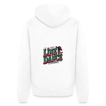 La danse en ligne : mon hobby, ma passion - Veste à capuche bio Premium Unisexe - blanc - Dos - Thijin (182cm)