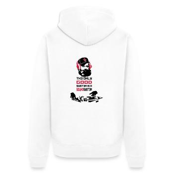 marx - Veste à capuche bio Premium Unisexe - blanc - Dos - Thijin (182cm)