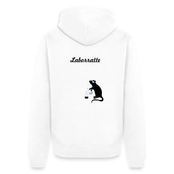 rat de laboratoire - Veste à capuche bio Premium Unisexe - blanc - Dos - Thijin (182cm)