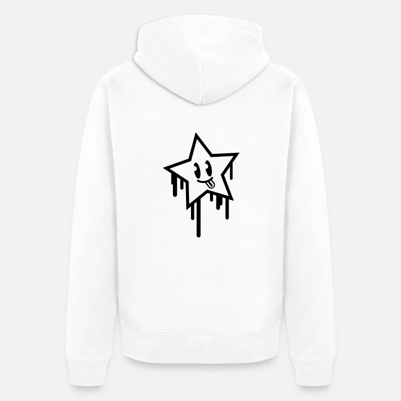 star_comic_crazy_tl1 - Veste à capuche bio Premium Unisexe - blanc