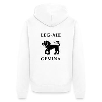 legio_xiii_gemina - Veste à capuche bio Premium Unisexe - blanc - Dos - Thijin (182cm)