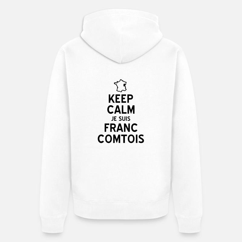 franc-comtois - Veste à capuche bio Premium Unisexe - blanc