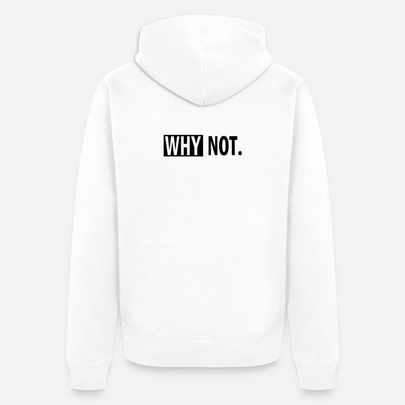 Pourquoi pas - Veste à capuche bio Premium Unisexe - blanc