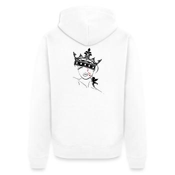 larmes à cupidon - Veste à capuche bio Premium Unisexe - blanc - Dos - Thijin (182cm)