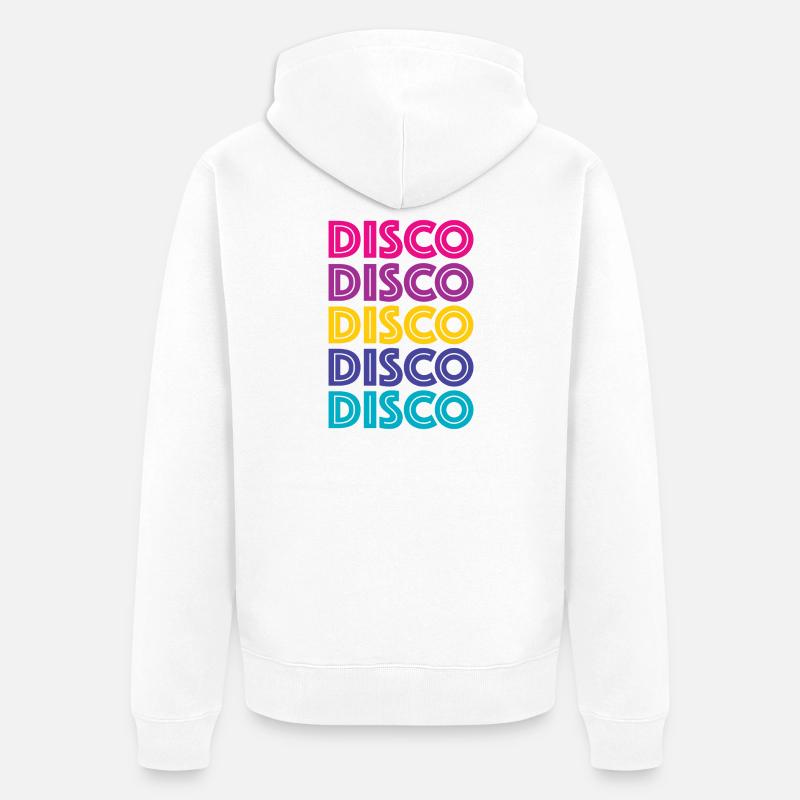 Disco Disco Disco - Veste à capuche bio Premium Unisexe - blanc