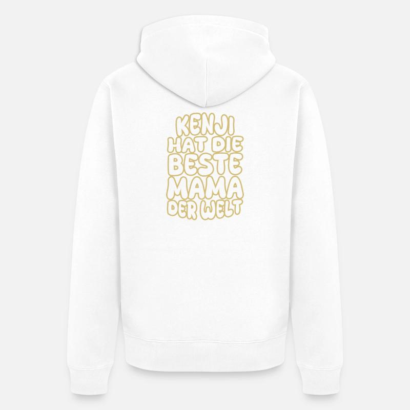 Kenji - Veste à capuche bio Premium Unisexe - blanc