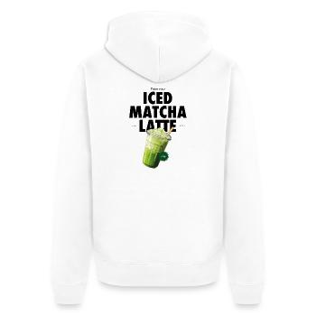 Le Matcha - Veste à capuche bio Premium Unisexe - blanc - Dos - Thijin (182cm)