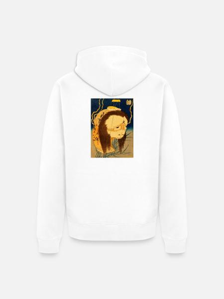 Oiwa-san - Unisex Premium Bio Zip Hoodie - Weiß