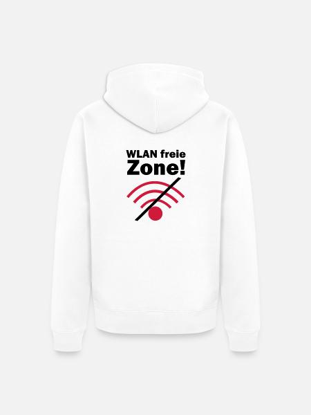 Zone libre de WLAN! - Veste à capuche bio Premium Unisexe - blanc