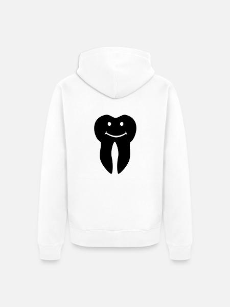 Dent - Veste à capuche bio Premium Unisexe - blanc
