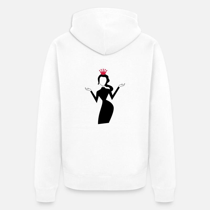 Topmodel - Unisex Premium Bio Zip Hoodie - Weiß