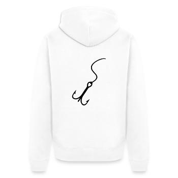 Fishing Fishhook - Veste à capuche bio Premium Unisexe - blanc - Dos - Thijin (182cm)