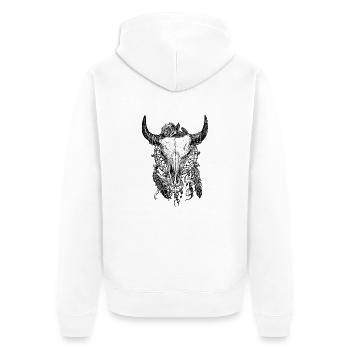 Skull Tattoo - Veste à capuche bio Premium Unisexe - blanc - Dos - Thijin (182cm)