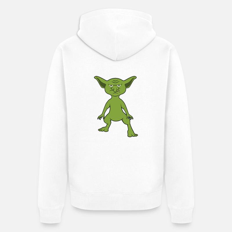 Goblin - Veste à capuche bio Premium Unisexe - blanc