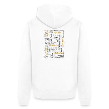 Ruhrpott - Unisex Premium Bio Zip Hoodie - Weiß - Hinten - Thijin (182cm)