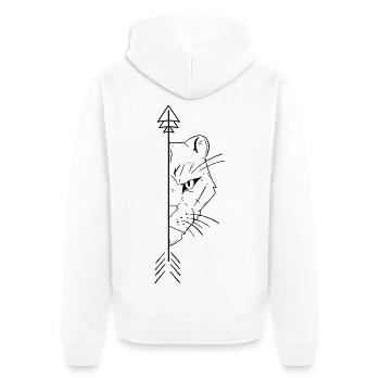 Leona Boyfriends 2/2 - Veste à capuche bio Premium Unisexe - blanc - Dos - Thijin (182cm)
