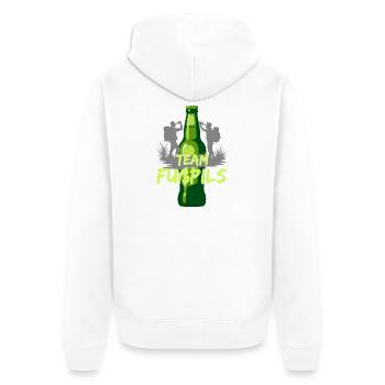 T-Shirt Wandern Lustig Vatertag Maianderung - Unisex Premium Bio Zip Hoodie - Weiß - Hinten - Thijin (182cm)