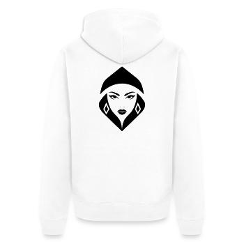 Cobra Queen – puissante, féminine et imposante - Veste à capuche bio Premium Unisexe - blanc - Dos - Thijin (182cm)