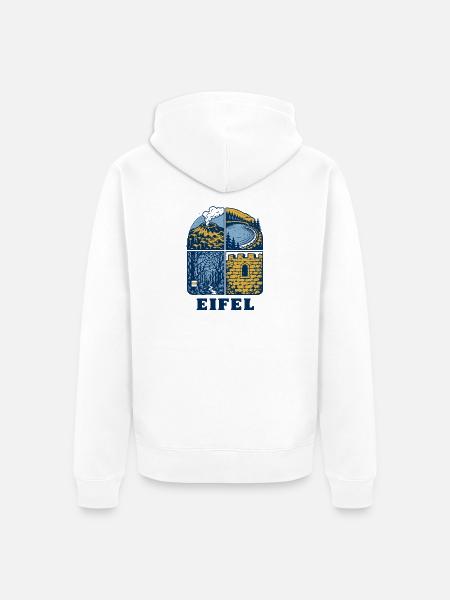 Eifel Motiv - Unisex Premium Bio Zip Hoodie - Weiß
