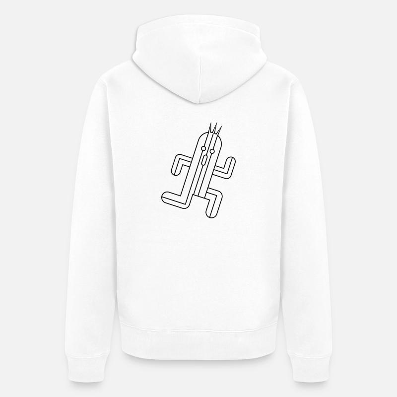 Cactus - Veste à capuche bio Premium Unisexe - blanc