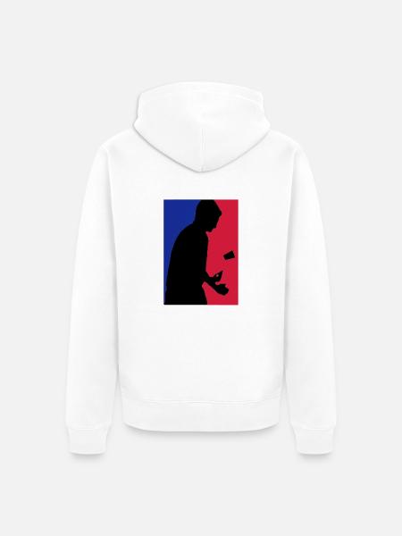 Flip Cup - Unisex Premium Bio Zip Hoodie - Weiß