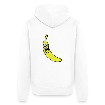 Crazy Banana - Veste à capuche bio Premium Unisexe - blanc - Dos - Thijin (182cm)