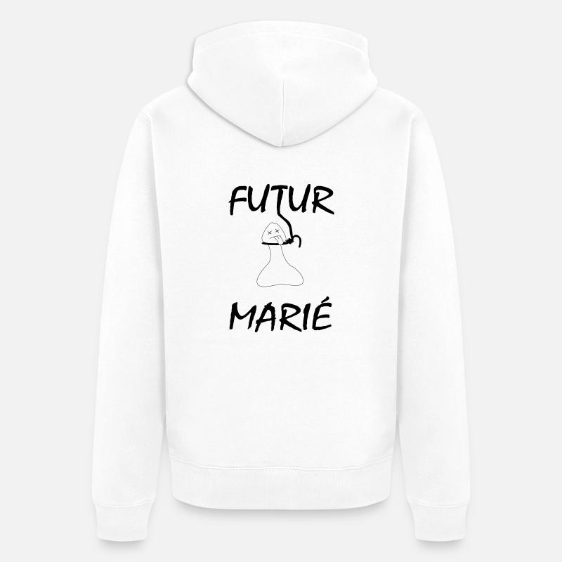 evg - Veste à capuche bio Premium Unisexe - blanc