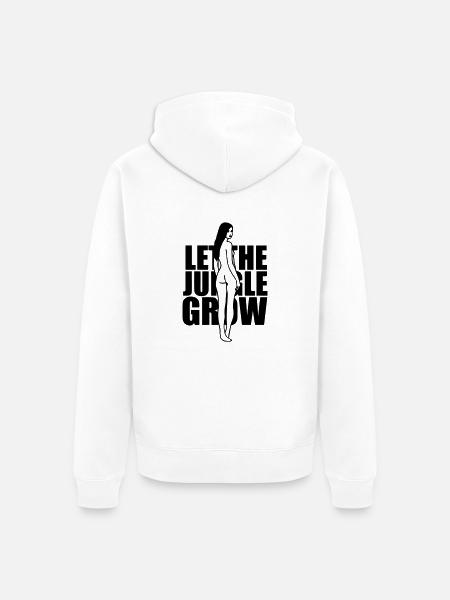 Let the Jungle Grow - Unisex Premium Bio Zip Hoodie - Weiß