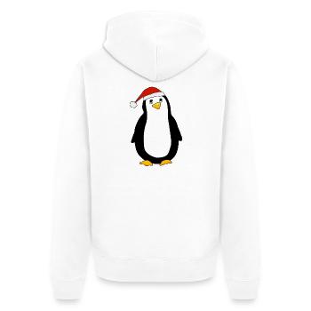 Pingouin de Noël - Veste à capuche bio Premium Unisexe - blanc - Dos - Thijin (182cm)