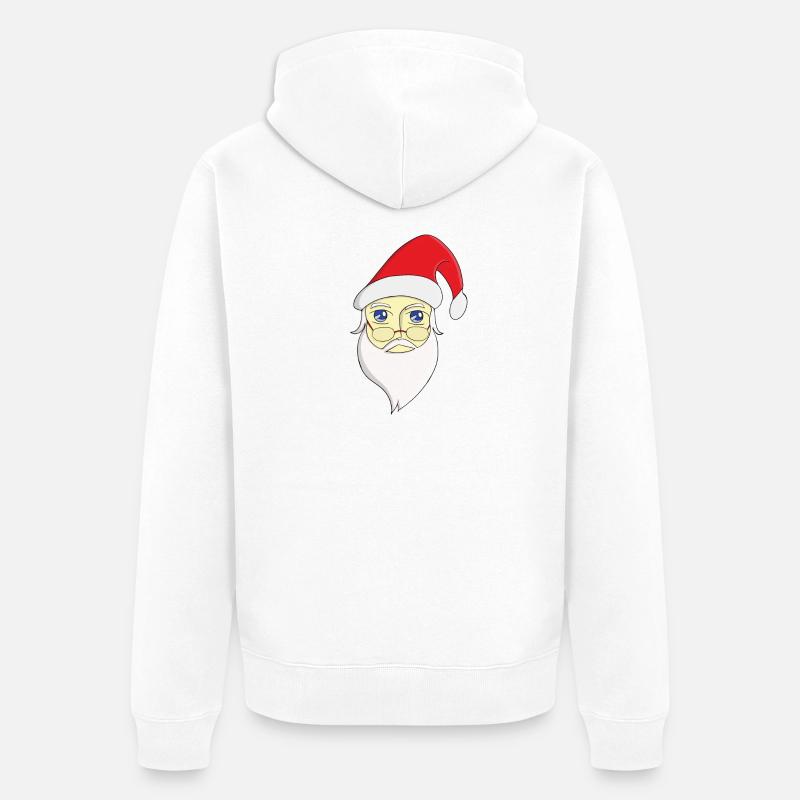 Joyeux Noël Père Noël - Veste à capuche bio Premium Unisexe - blanc