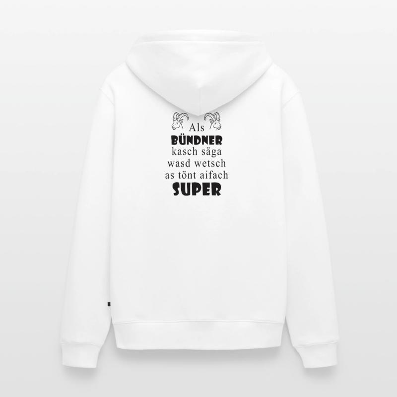 Graubünden dialect Super expression Unisex Premium Organic Zip Hoodie