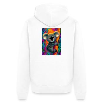 Koala - Veste à capuche bio Premium Unisexe - blanc - Dos - Thijin (182cm)