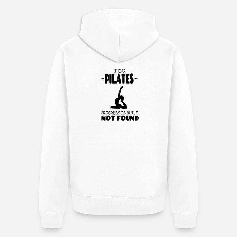 Je fais du Pilates - Veste à capuche bio Premium Unisexe - blanc