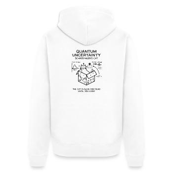 Mécanique quantique - Veste à capuche bio Premium Unisexe - blanc - Dos - Thijin (182cm)
