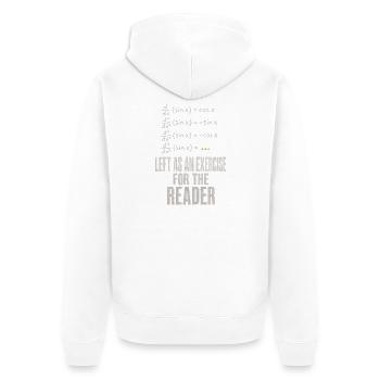 Bleibt Dem Leser Ueberlassen Mathelehrer Herren - Unisex Premium Bio Zip Hoodie - Weiß - Hinten - Thijin (182cm)