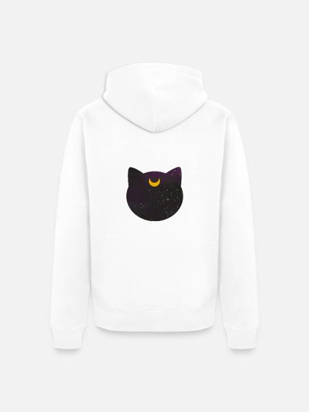Luna - Unisex Premium Bio Zip Hoodie - Weiß