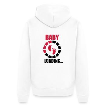 Baby loading - Veste à capuche bio Premium Unisexe - blanc - Dos - Thijin (182cm)