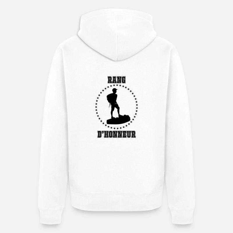Rang d'honneur - Veste à capuche bio Premium Unisexe - blanc