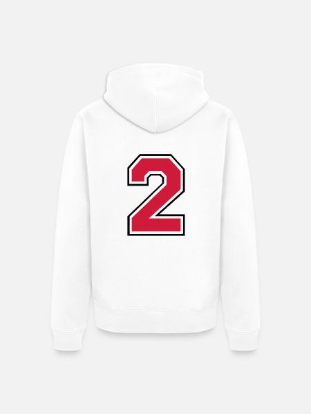 2__f2 - Unisex Premium Bio Zip Hoodie - Weiß