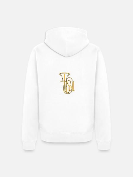 Tuba 02 - Unisex Premium Organic Zip Hoodie - white
