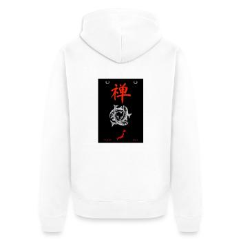 Japonais - Veste à capuche bio Premium Unisexe - blanc - Dos - Thijin (182cm)