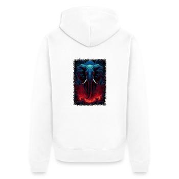 bébé anniversaire cadeau idée plage geek animal - Veste à capuche bio Premium Unisexe - blanc - Dos - Thijin (182cm)