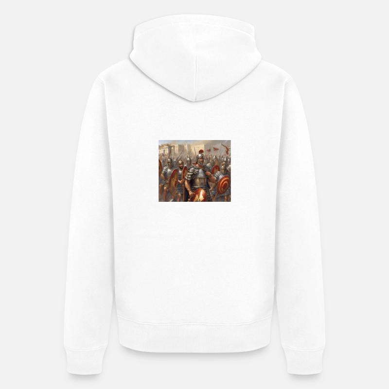 Commandez stop ! - Veste à capuche bio Premium Unisexe - blanc