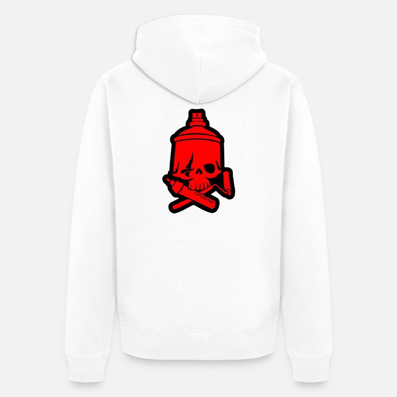 SkullCan Cano - Veste à capuche bio Premium Unisexe - blanc