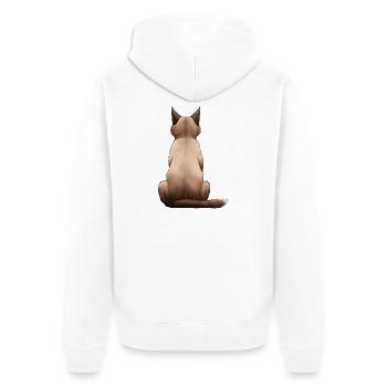 Tonkinois - Veste à capuche bio Premium Unisexe - blanc - Dos - Thijin (182cm)