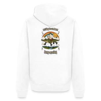 Rien à voir ici : Alligator Roller Ride - Veste à capuche bio Premium Unisexe - blanc - Dos - Thijin (182cm)