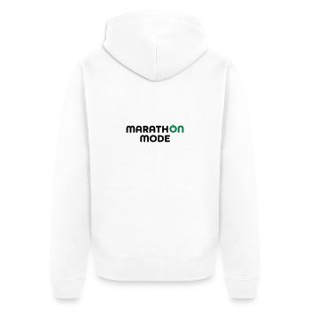 Marathon - Veste à capuche bio Premium Unisexe - blanc - Dos - Thijin (182cm)