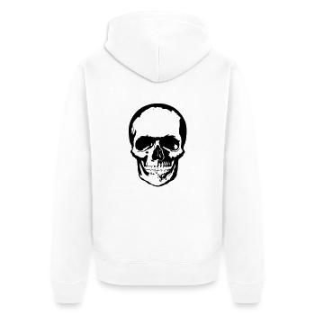 Tête de Mort - Veste à capuche bio Premium Unisexe - blanc - Dos - Thijin (182cm)