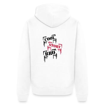 Cool Story BRO - Veste à capuche bio Premium Unisexe - blanc - Dos - Thijin (182cm)