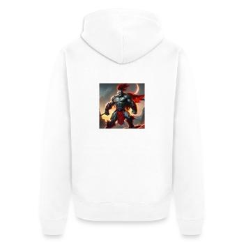 Chasseur Orc 2 - Veste à capuche bio Premium Unisexe - blanc - Dos - Thijin (182cm)